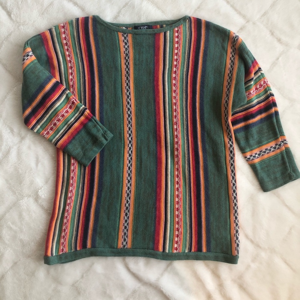 Chaps Striped Sweater